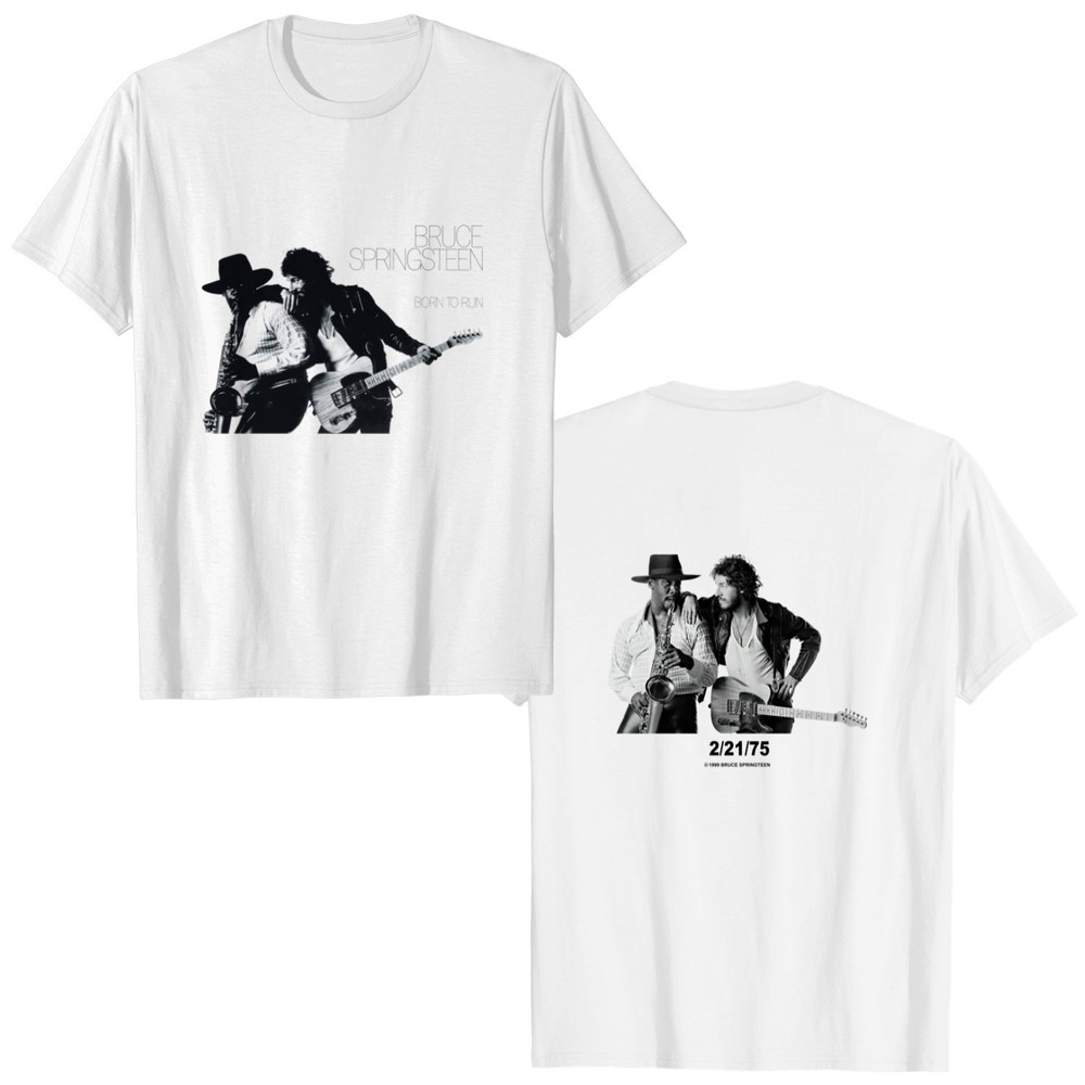 2 Sided T Shirt Bruce Springsteen Born To Run Tshirt